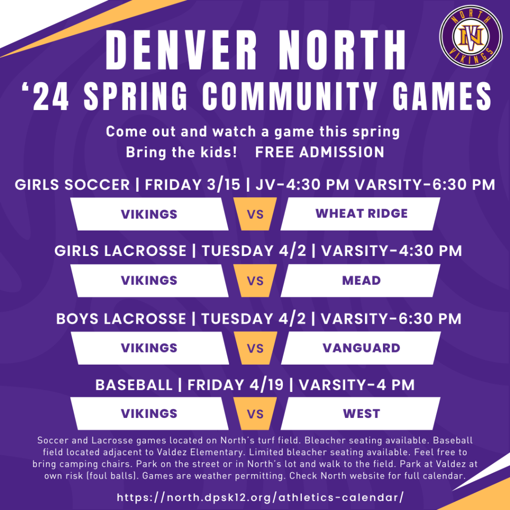 North High School Denver North Spring Community Games